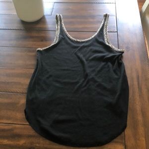 PINK BLACK WITH LEOPARD LINING TANK TOP M 🐆